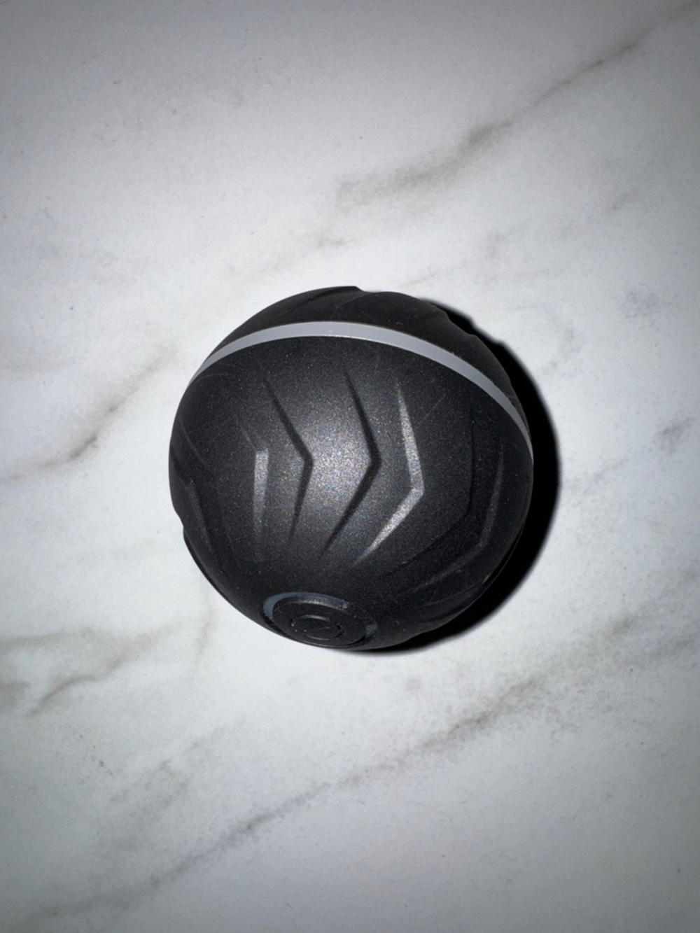 LED Black Interactive Dog Ball Toy - Durable Chew & Fetch